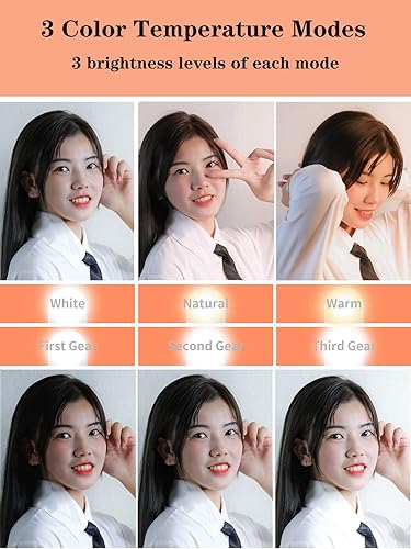 Miniatura 7 de Trípode para selfie stick con control remoto inalámbrico, trípode para selfie stick de 46 pulgadas con luz de relleno LED, para iPhone 16/15/14/14