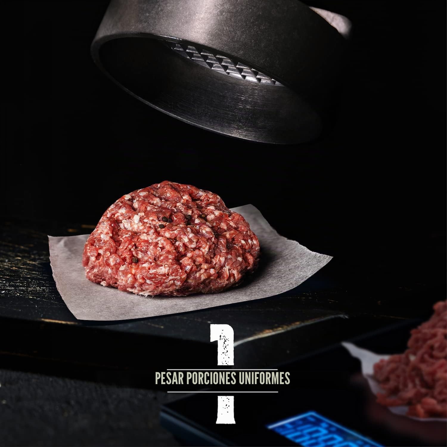 Prensa profesional XL para hamburguesas | revestimiento antiadherente | 4,9 pulgadas hamburguesas | para hamburguesas perfectas