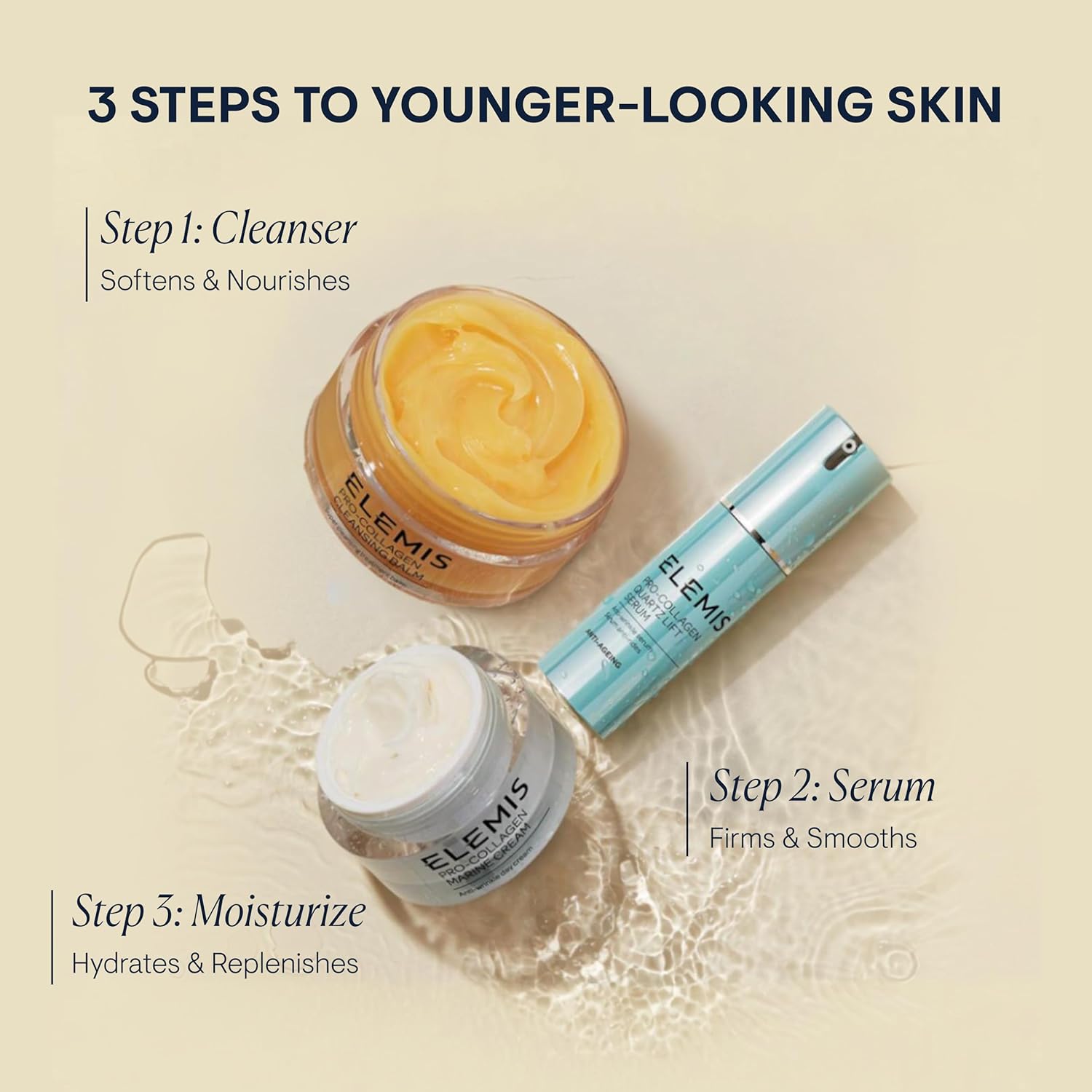 ELEMIS Pro-Collagen Quartz Lift Serum, Daily Treatment Helps to Reduce the Look of Wrinkles for Smoother, Firmer, and More Youthful Appearance, 30mL - Image 5