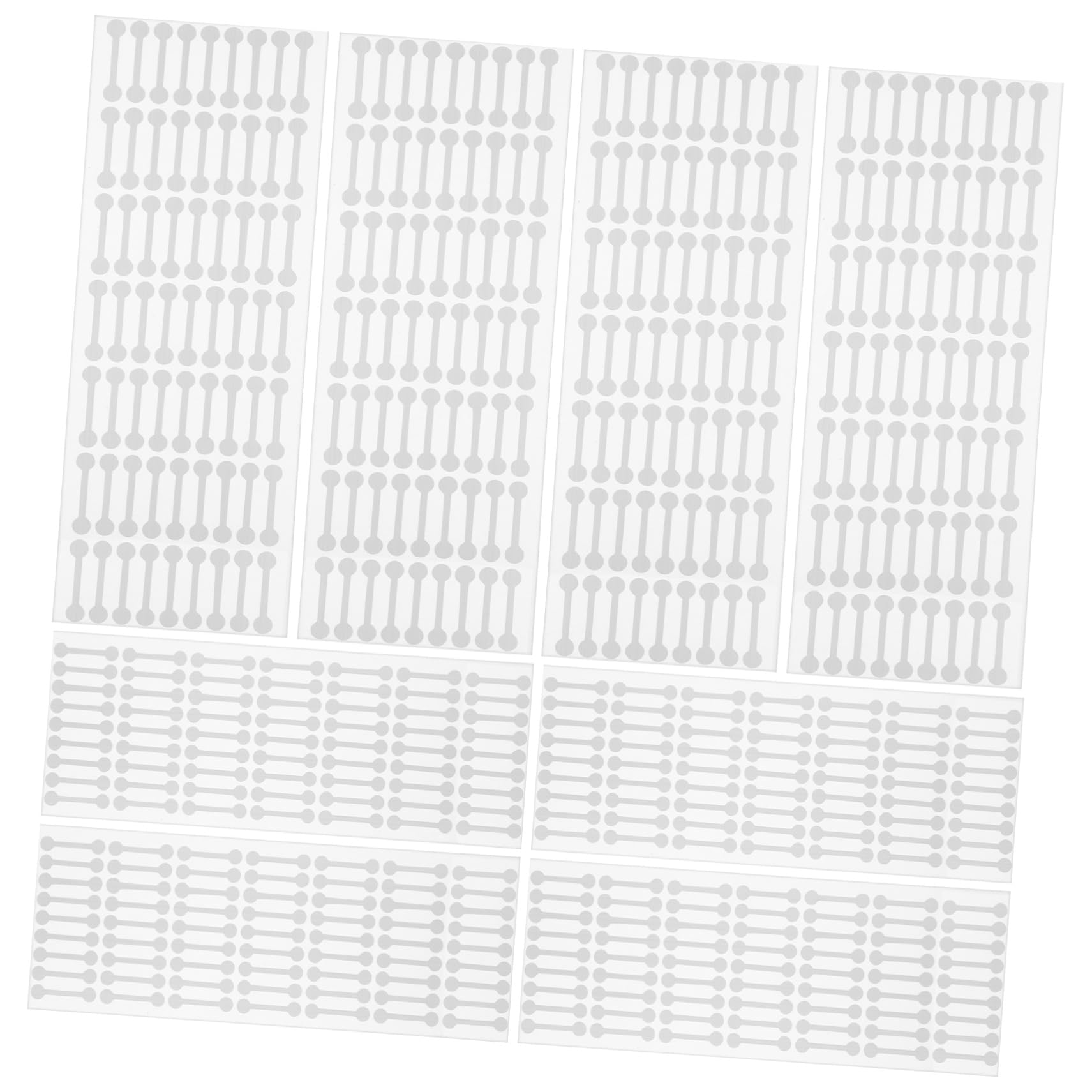HOMSFOU 4 Set Etichette Sigillanti Impermeabili Per Confezioni Strisce Adesive Manomissione Per Bottiglie Cosmetiche Design Facile Usare Ottimali 500 Pezzi * 4