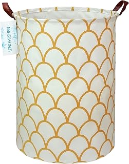 Laundry Hamper Fabric Organizer Collapsible Basket Gold egg | Waterproof Storage Bin Kids Toy Clothes Baskets for Gift Children Nursery Bedroom Bathroom
