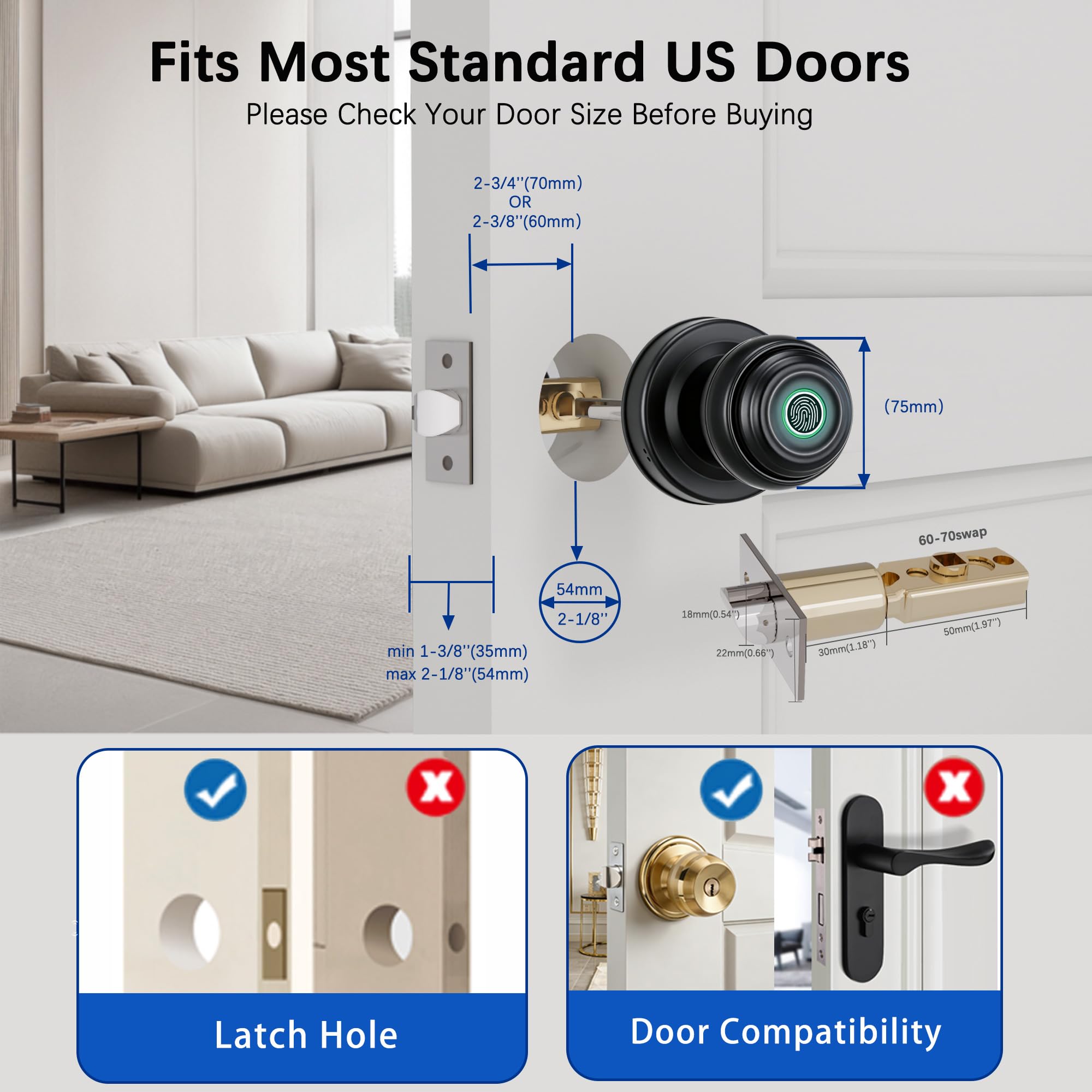 Smart Fingerprint Door Lock - Keyless Entry -7