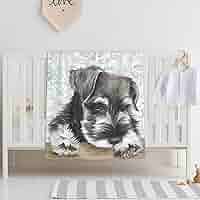 Amazon.co.jp: ベビーブランケット ミニチュアシュナウザー 犬