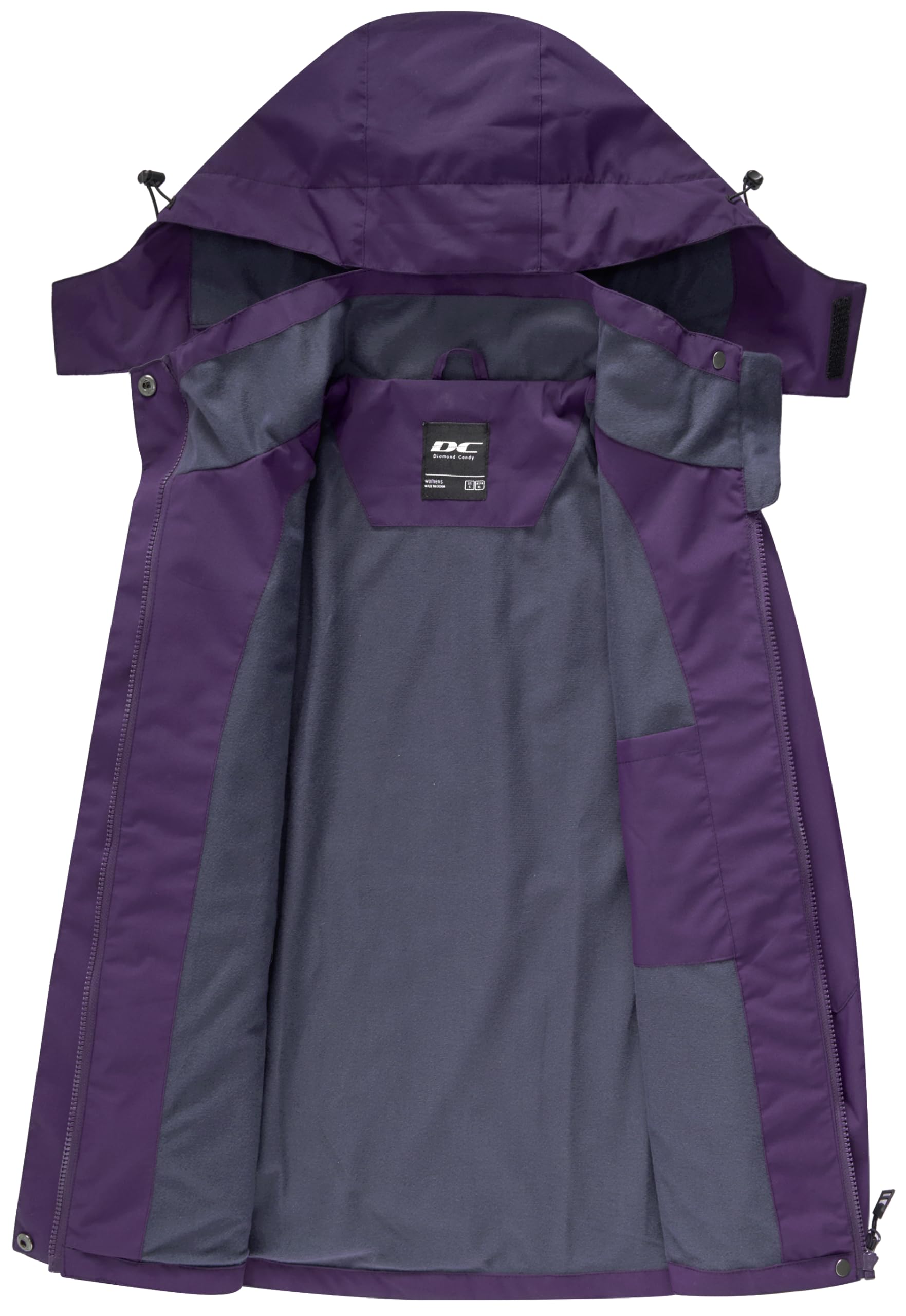 veste imperméable femme coupe vent veste de pluie à capuche softshell de randonnée anti-pluie