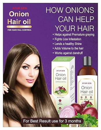 AYUR GEN ONION HAIR OIL 100 millilitre (Pack of 1)