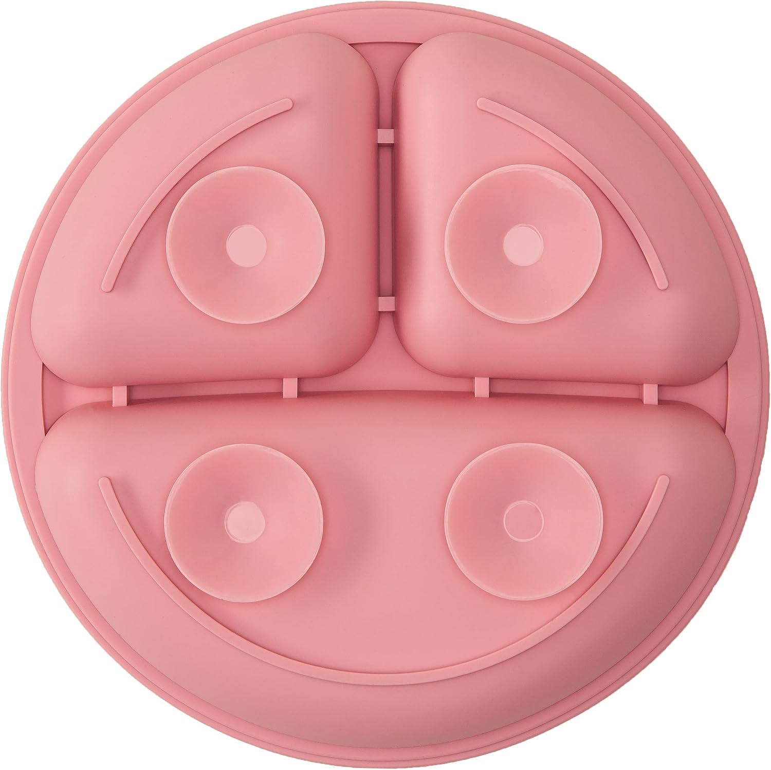 Buba Pratinho Em Silicone Com Ventosa Rosa