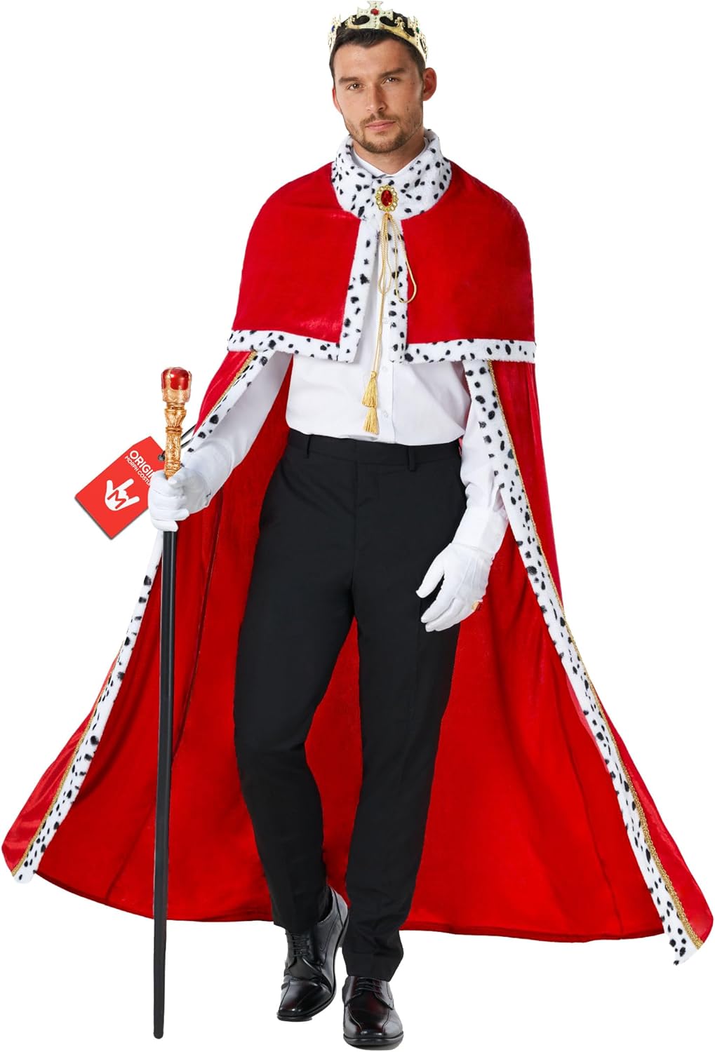 Morph King Costume For Men, King Robe, Adult Man Kings Of Hearts Costume, Men Halloween Costumes Adult