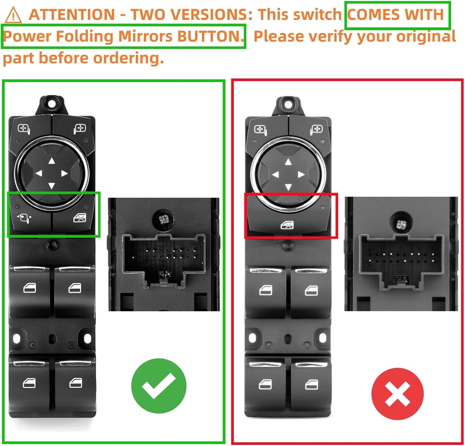2015 2016 2017 2018 2019 2020 Ford F150 Power Window Switch Driver Side Control Button with Lock Switch,Window Lifting Rearview Mirror Adjustment Assembly for Ford F150 FL3Z14529BA,DWS2129,SW7441