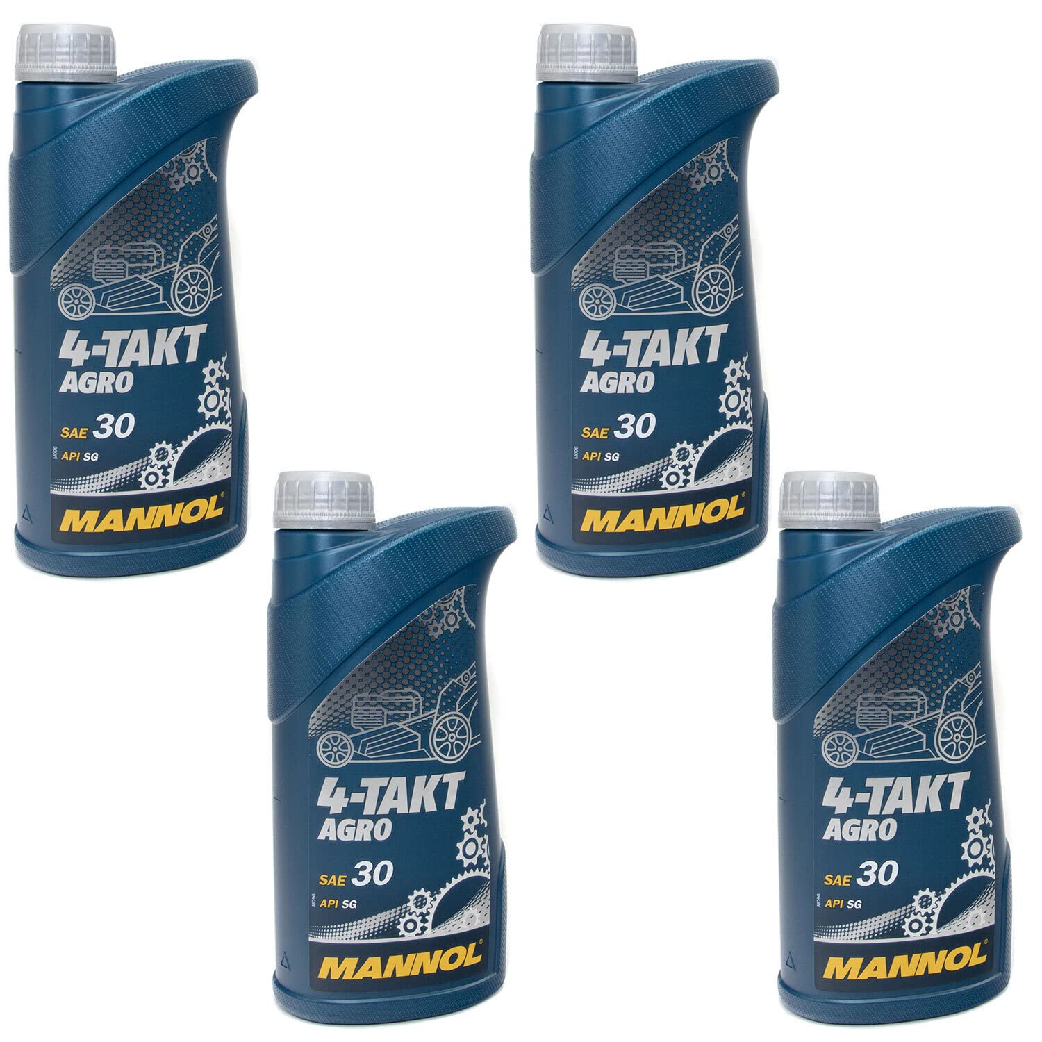 Motoröl Motor Öl für 4-Takt Traktoren Rasenmäher Agro SAE 30 MANNOL API SG 4 X 1 Liter