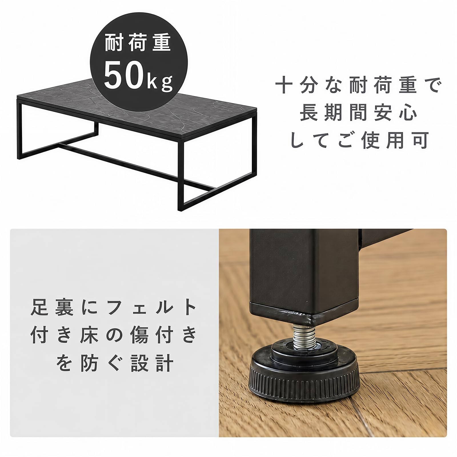 Amazon.co.jp: FRSTONE ローテーブル 幅100cm センターテーブル 大きめ