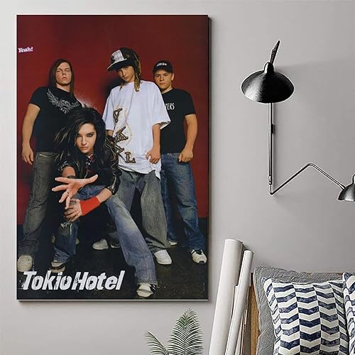 Miniatura 6 de BKDRL Póster de Tokio Hotel Band Cool de los años 90, arte de pared, decoración estética, 12 x 18 pulgadas (11.8 x 17.7 in)