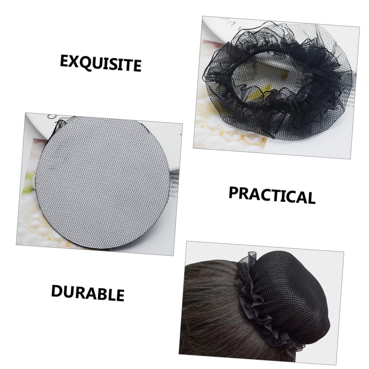 FRCOLOR 60 Stück Unsichtbare Netzabdeckung Für Haare Haar Accessoire Für Mädchen Dutts Für Haar Accessoires Haarschmuck Für Frauen Unsichtbares Haarnetz Haargummis Für Frauen