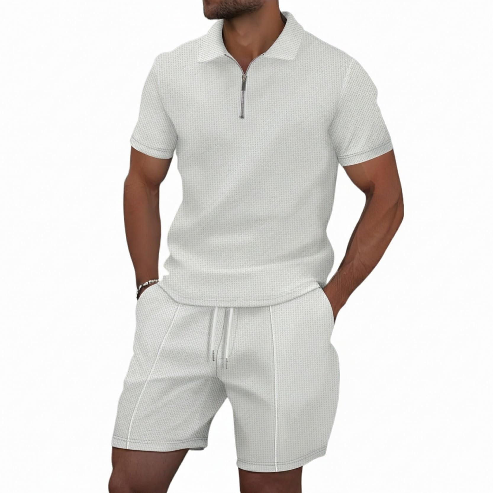 Tuta Uomo Sportiva Completo Uomo Casual T-Shirt Maniche Corte e Pantaloncini Abbigliamento Set Estiva