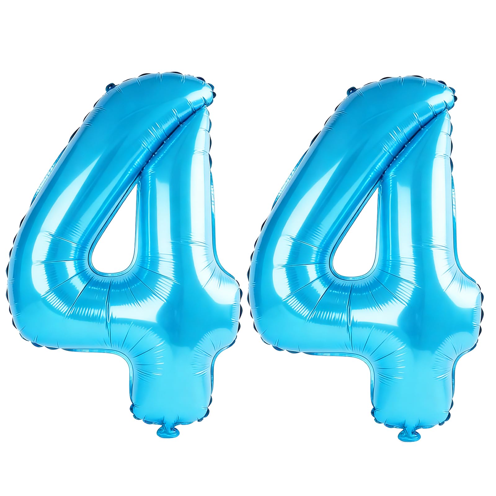 40 Inch Number 44 Balloons for 44th Birthday Party Decorations,0-100 Jewelry Blue Large No.44 Digital Balloons for Women Men and Her Him, Helium Foil Number Balloons for Wedding Anniversary