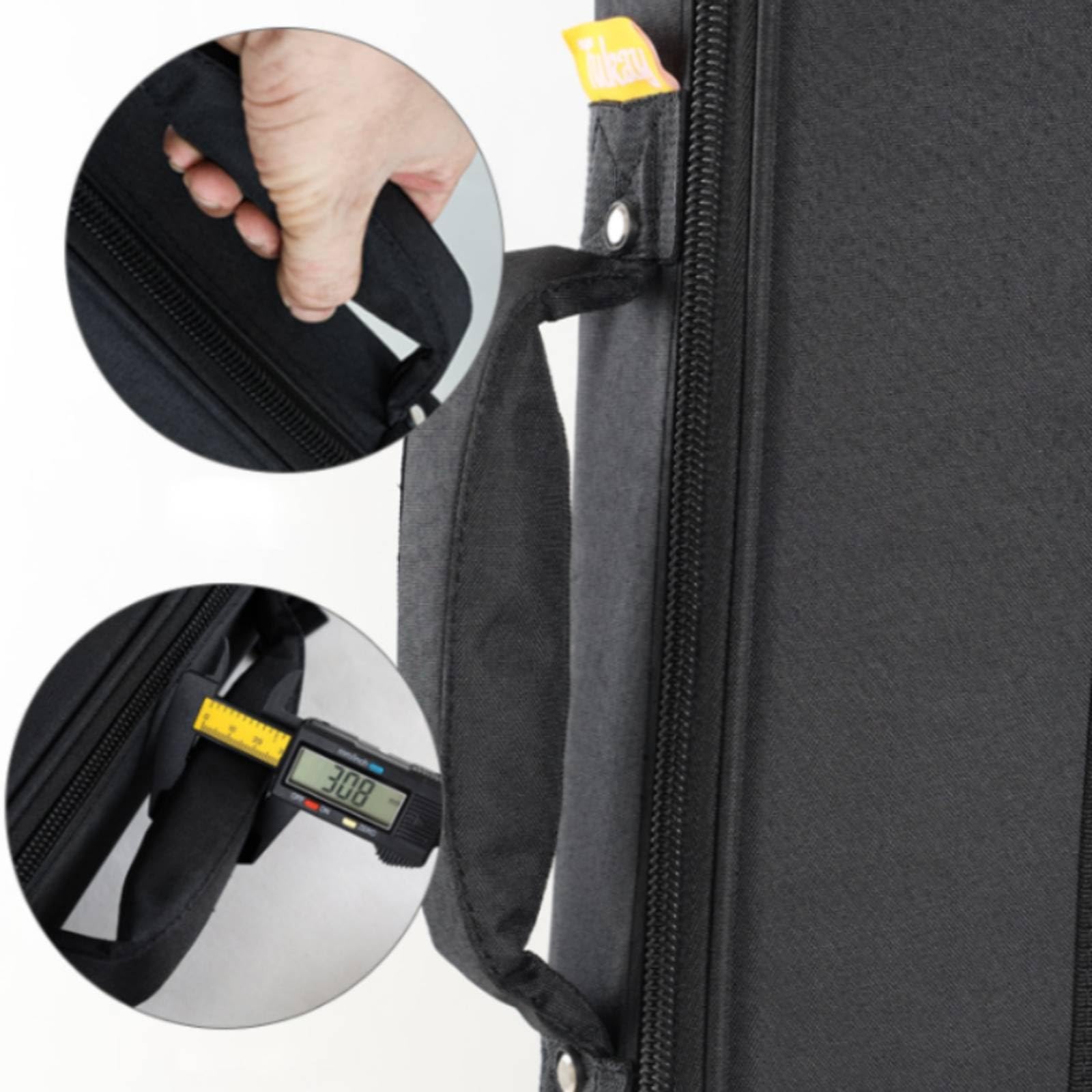 Estuche Acolchado bajo Eléctrico Cremallera Funda bajo Eléctrico Asas Dobles, Array, Gris