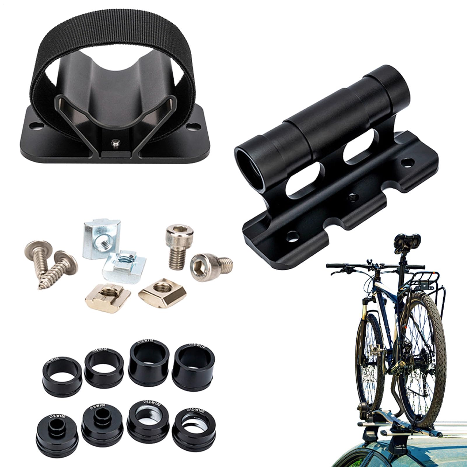 Support de fourche pour vélo en aluminium avec bloc de blocage rapide