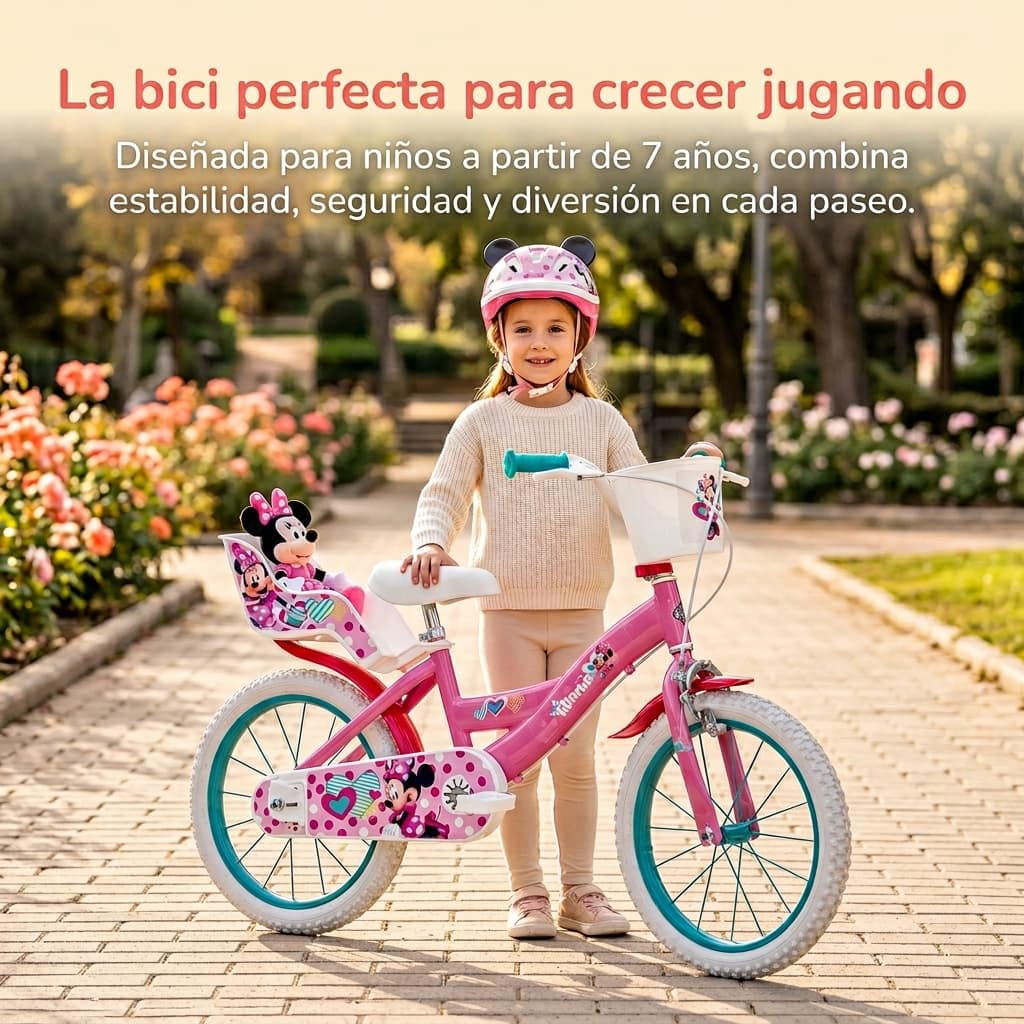 TOIMSA Bicicleta 16" Minnie Huffy 5/8 Años