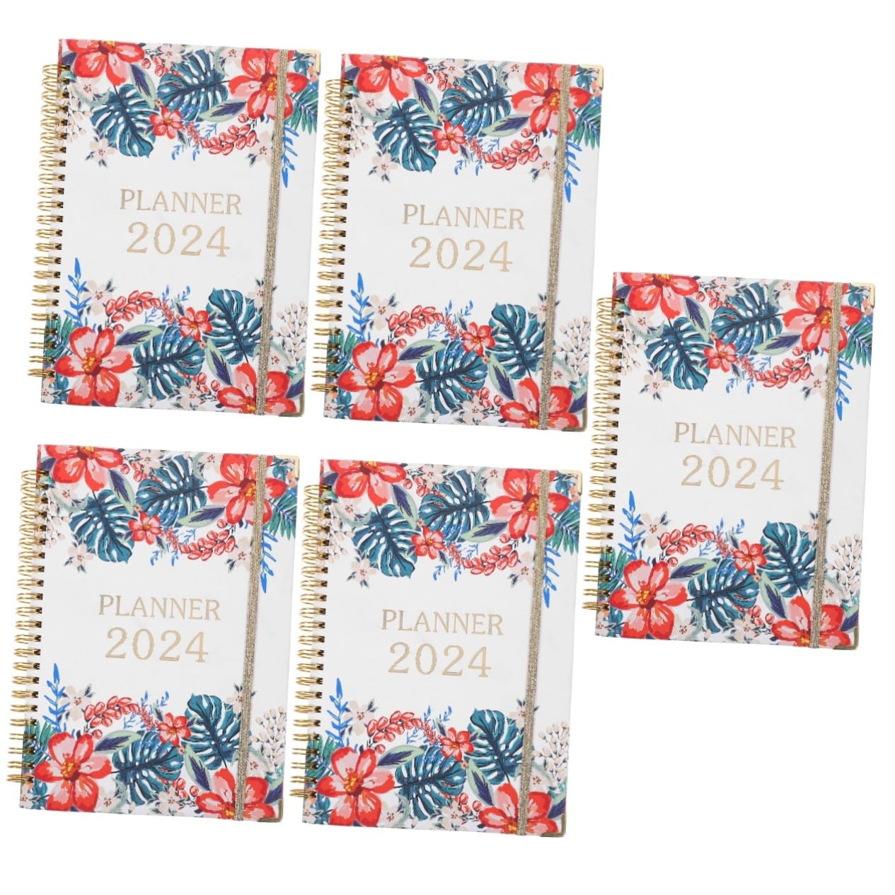 VILLCASE 5stücke Binder Notizbuch Tragbarer Planer Organizer Für Büro Und Studium Für Lehrer Und Schüler Mit Elegantem Cover Und Praktischen Notizseiten