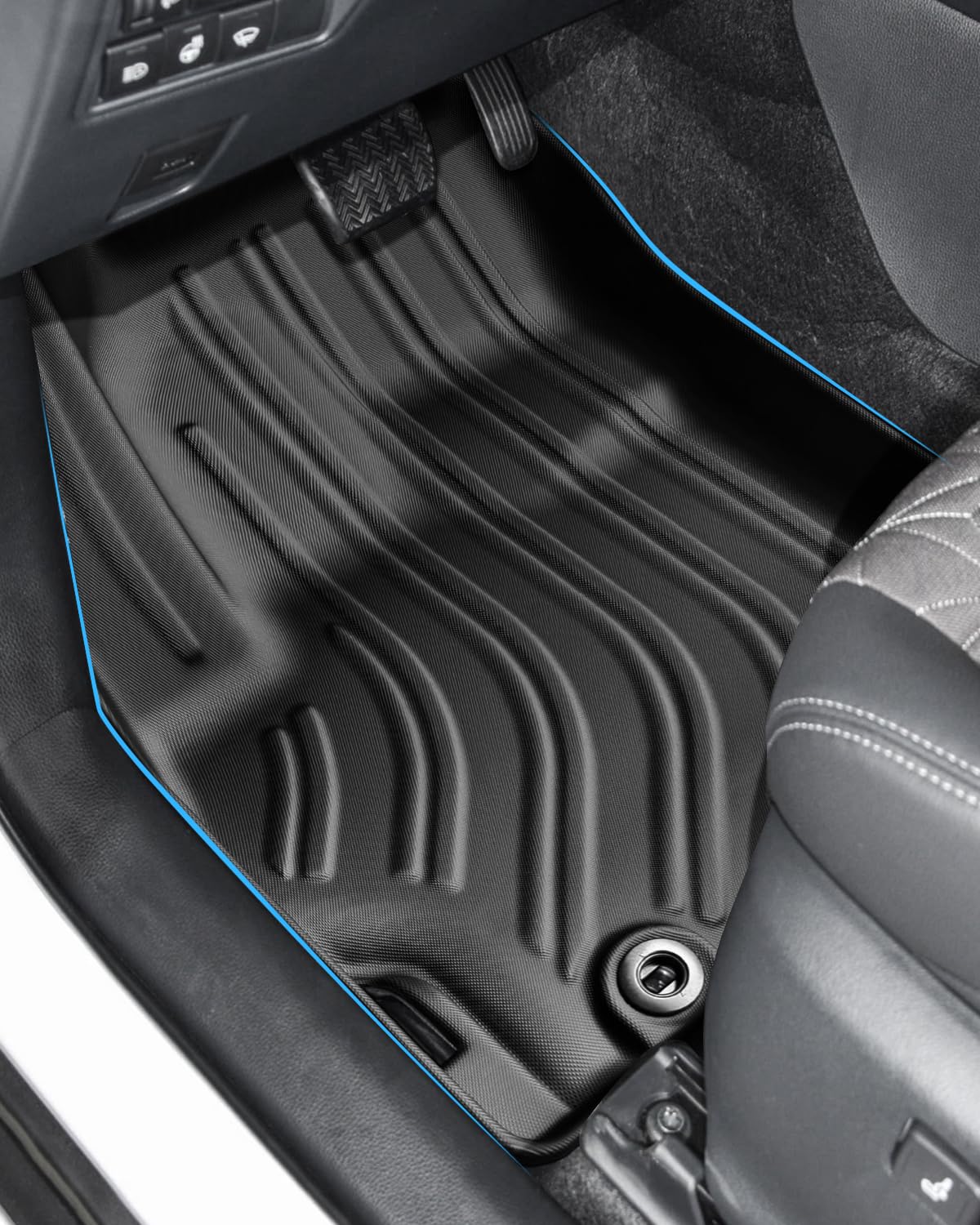 (3Pcs) TPE Alfombrillas para Toyota Yaris Cross Hybrid 2021-2026 | Alfombras Originales, Tapetes con Bordes Elevados, Accesorios Antideslizantes e Impermeables, Volante Izquierdo HEV
