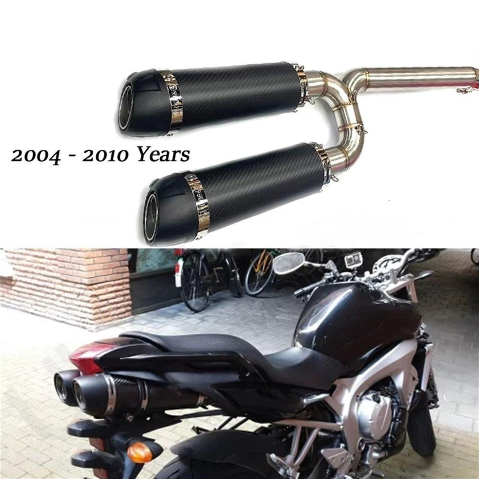 Tubo De Escape Motocicleta para FZ6S para FZ6N