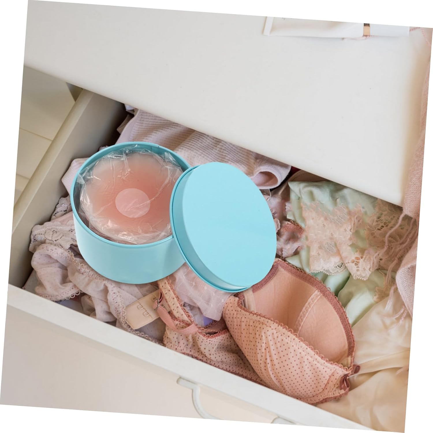 Invisible Silicone Nipples Sticker Ultra Thin Breathable Areola Pasties for Women Convex Covers with Storage Box Reusable and Comfortable for Breastfeeding and Daily Use