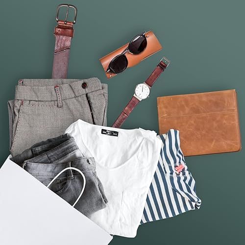 Miniatura 7 de METRONIC Bolsas de regalo de papel de 16 x 6 x 12 pulgadas, 100 bolsas de papel blanco con asas a granel para pequeñas empresas, cumpleaños, boda,