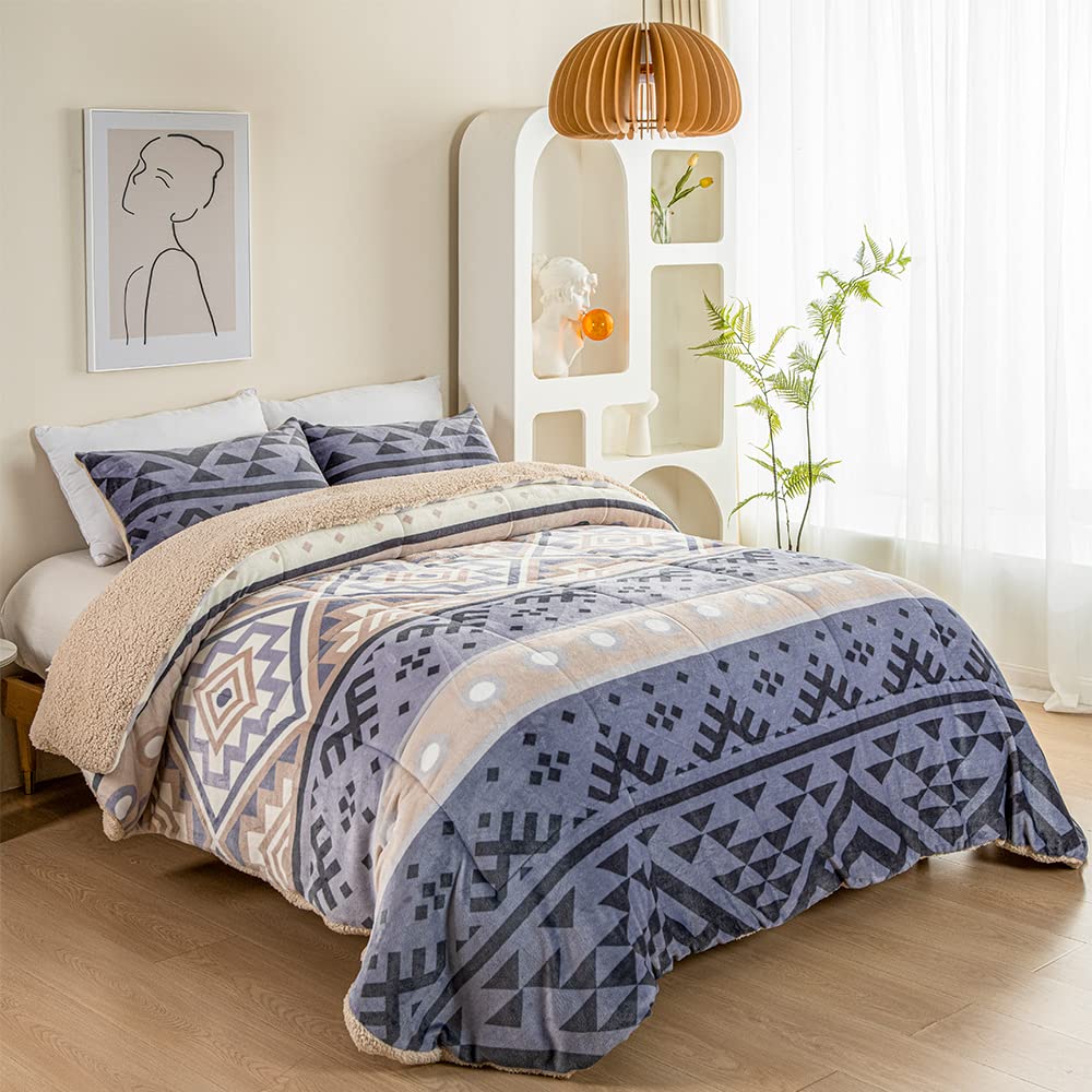DECASATEXTIL®- Edredón nórdico Borreguito/Sherpa Borreguito de Alta Calidez - Tacto ultrasuave, cómodo, Ligero-Disponible en Varios Modelos. (Mel Gibson, Cama 150/160cm-250x260cm)