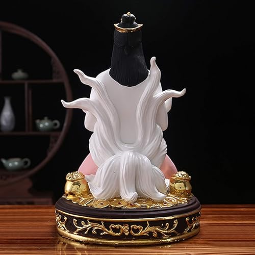 Miniatura 7 de TOMYEUS Estatua de Buda Exquisita estatua de zorro, hada, diosa, buda, decoración de la suerte para el hogar, bendice el matrimonio y la paz, famoso