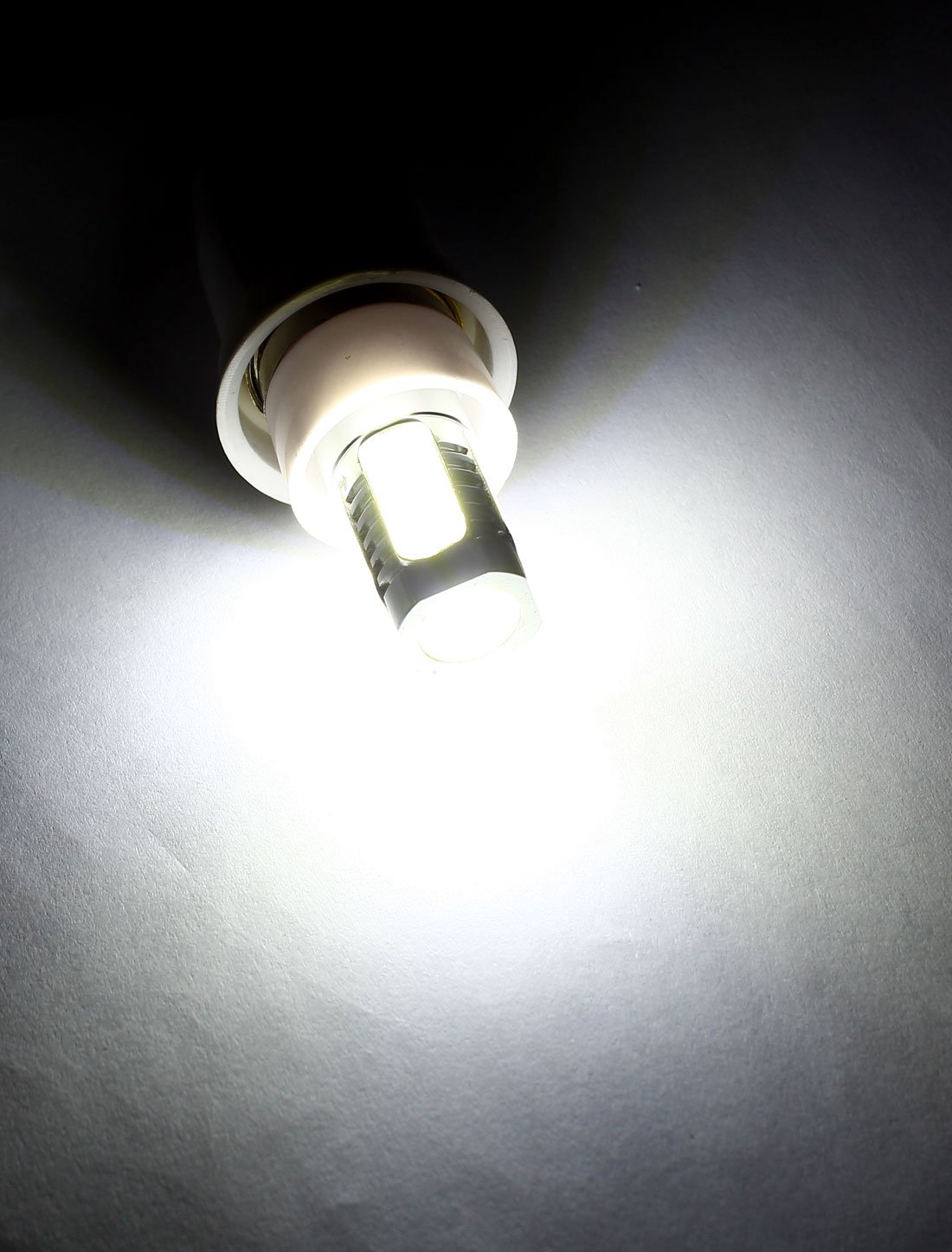 Ruilogod 5pcs Ahorro de energía E14 Base 7.5W 5 COB LED Bulb Light blancopuro AC85-265V