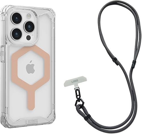 Miniatura 1 de URBAN ARMOR GEAR UAG - Funda diseñada para iPhone 15 Pro, 6.1 pulgadas, compatible con MagSafe Bundle con cordón cruzado UAG para teléfono civil,