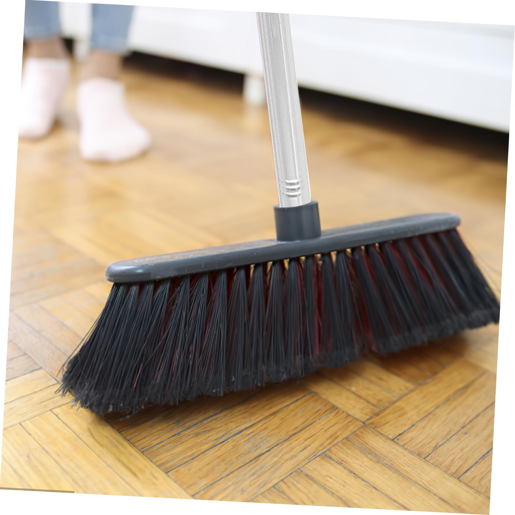 NULYLU Broom Mop Gripper Metal Broom Handle Replacement for Easy Cleaning Random