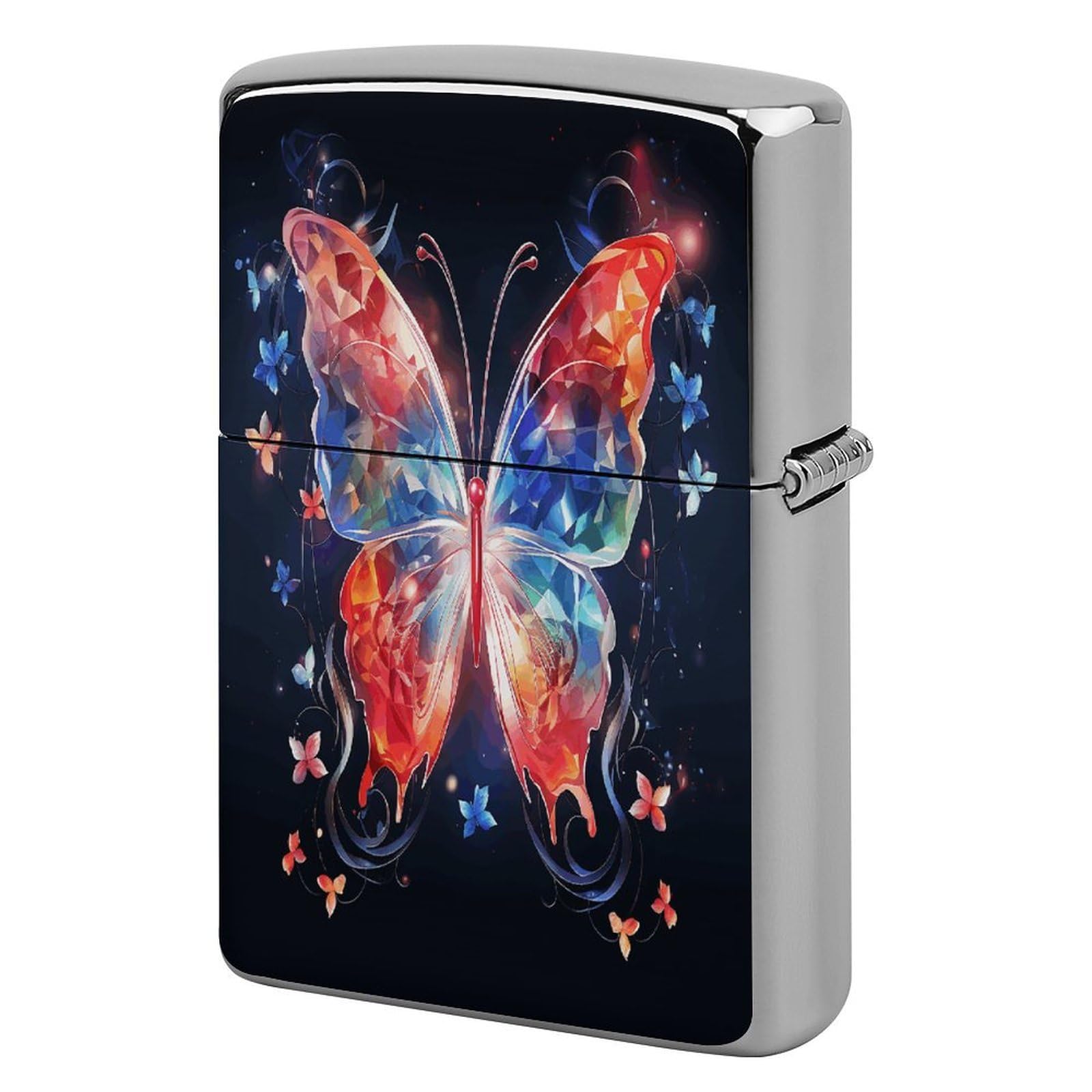 Fekiloot Style Musica Butterfly Lighter Case Cover Metal Lighter Case