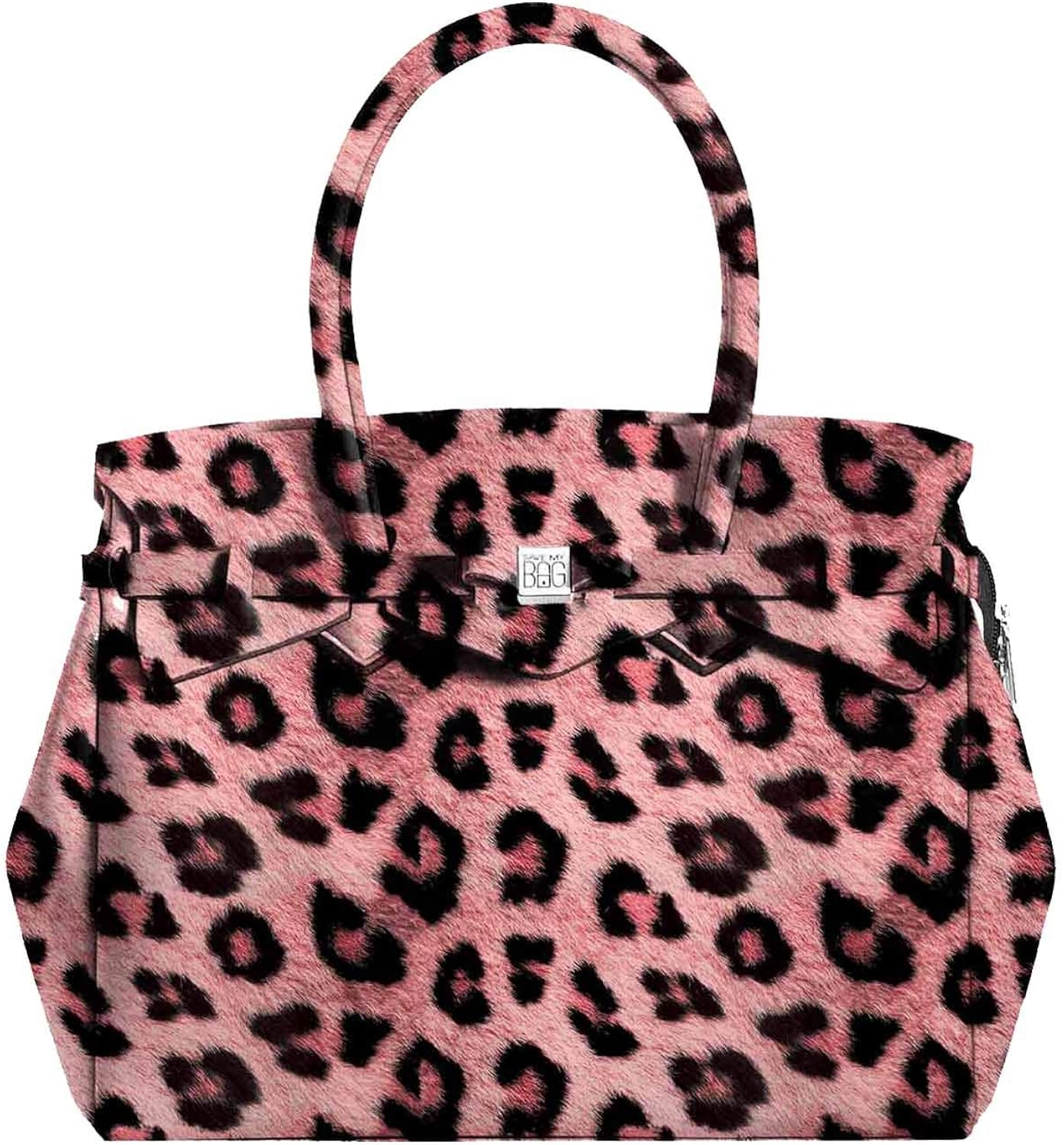 Save My Bag Miss Plus - Borsa a mano da donna, colore: Rosa leopardato :  Amazon.it: Scarpe e borse