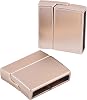 KONMAY 10 Sets 20.0x3.0mm Mixed Flat Magnetic Bracelet Clasps for Leather Jewelry Making