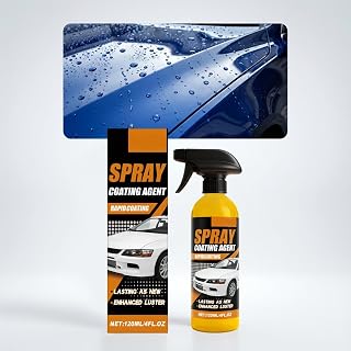 120ml Car Waxes Coating Spray Kit Ceramic Paint Sealant Nano Hydrophobic Ceramic Coating to Spray Auto Paint Includes Microfiber Cloth for Vehicle Shine & Protection for Cars, Motorcycles, Boats