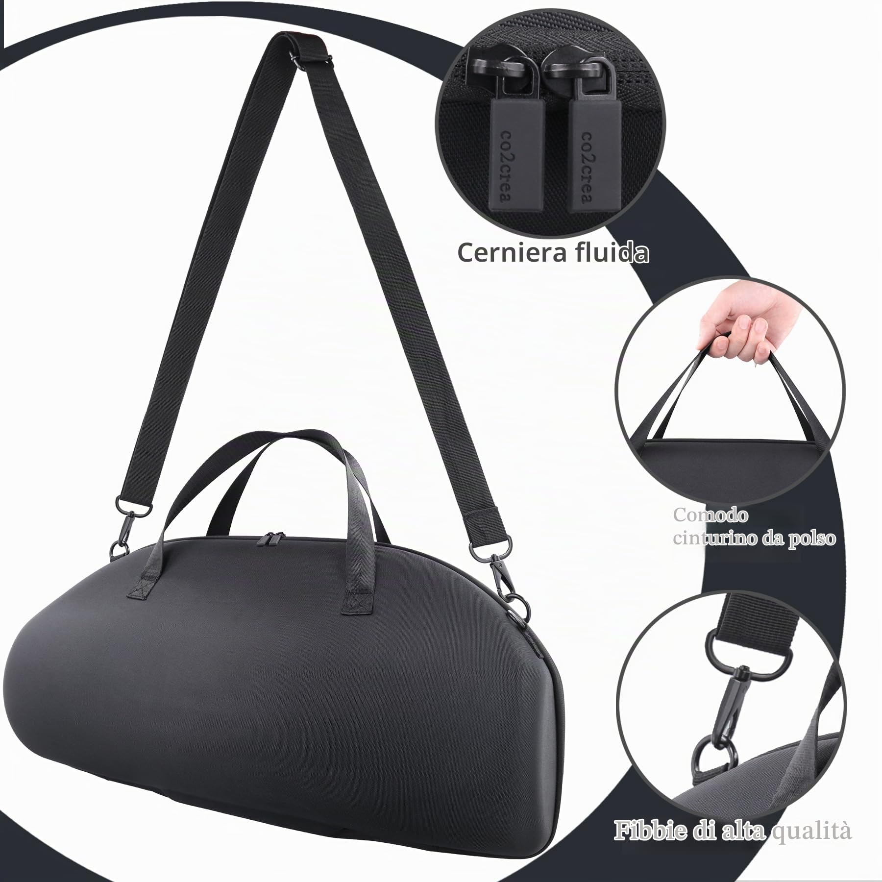 co2CREA Borsa per JBL Boombox 3/2 Altoparlante Bluetooth Portatile