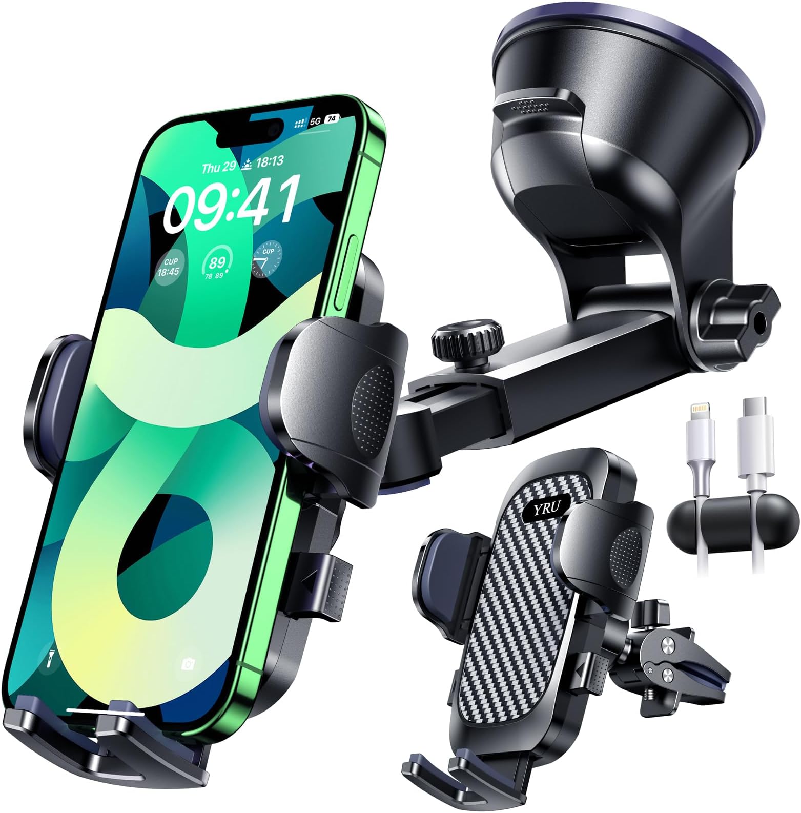 Heavy Duty Windshield Off-Road Mount for Samsung Galaxy S20 Plus (sku 57804) main image 1