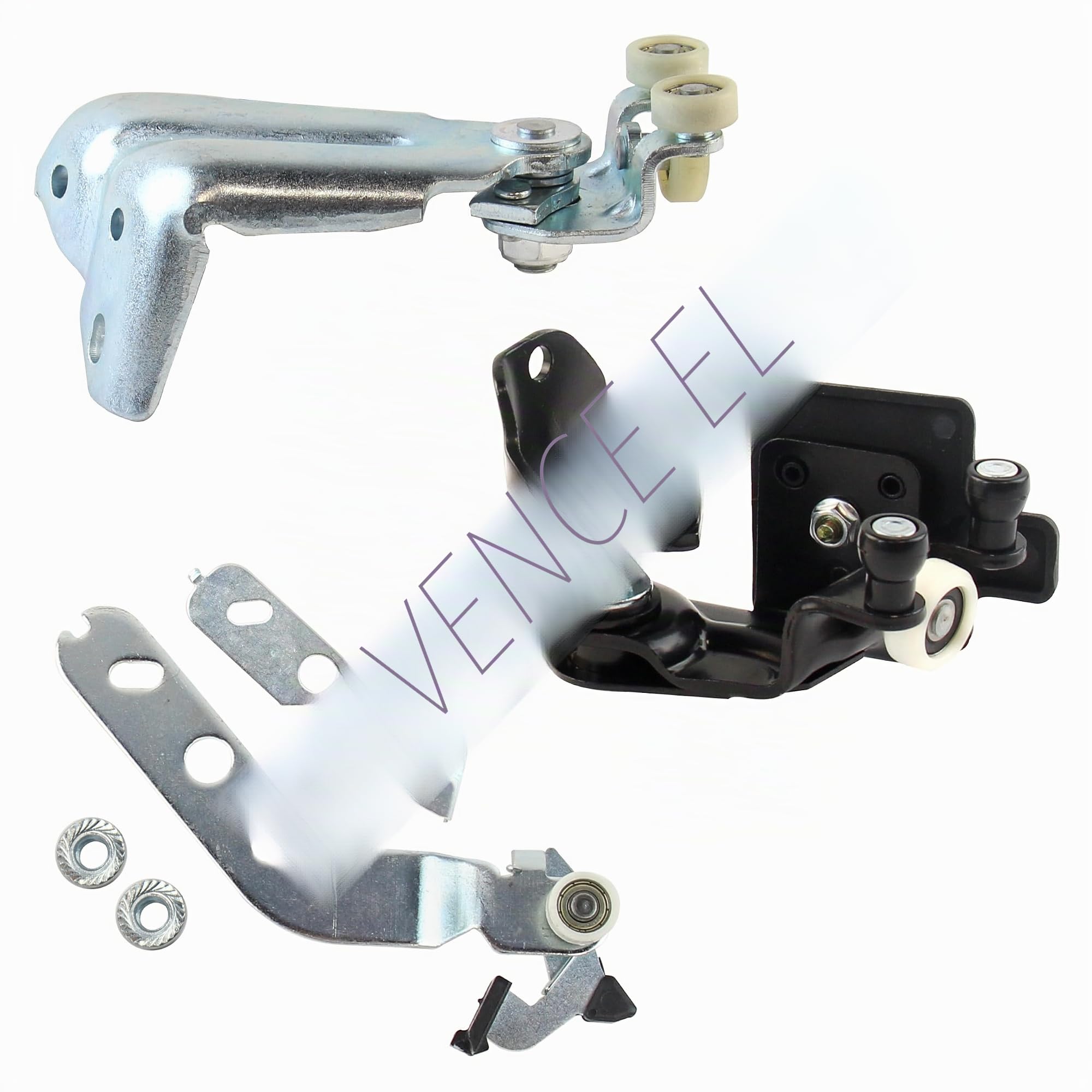 3 rodillos puerta corredera compatibles para Boxer 3, Ducato 3, Jumper 3 (desde 2006) guía rodillo puerta lateral – Guía SUPERIOR - CENTRAL - INFERIOR | 1616883880 | 1376702080
