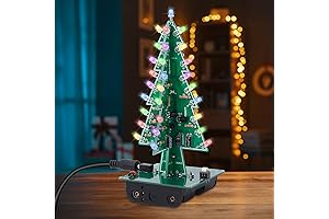 Christmas Tree Soldering Kit for Adults Beginners with LED Flashing Lights -...
