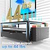 Soporte para monitor gianotter con cajón y 2 portaplumas | Elevador de monitor con almacenamiento de doble capa y organizadores de escritorio (negro) 7