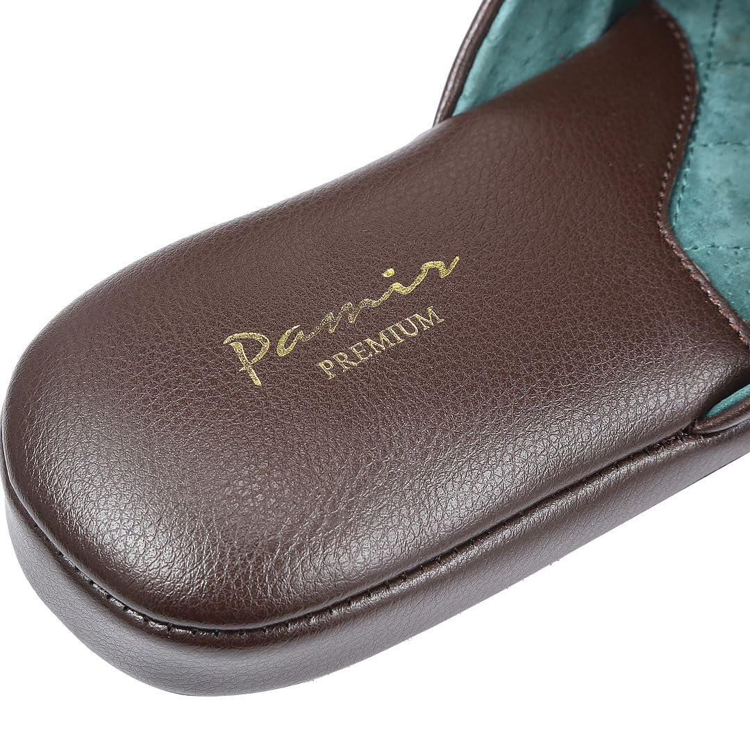 PAMIR Pantoufles en cuir véritable pour homme