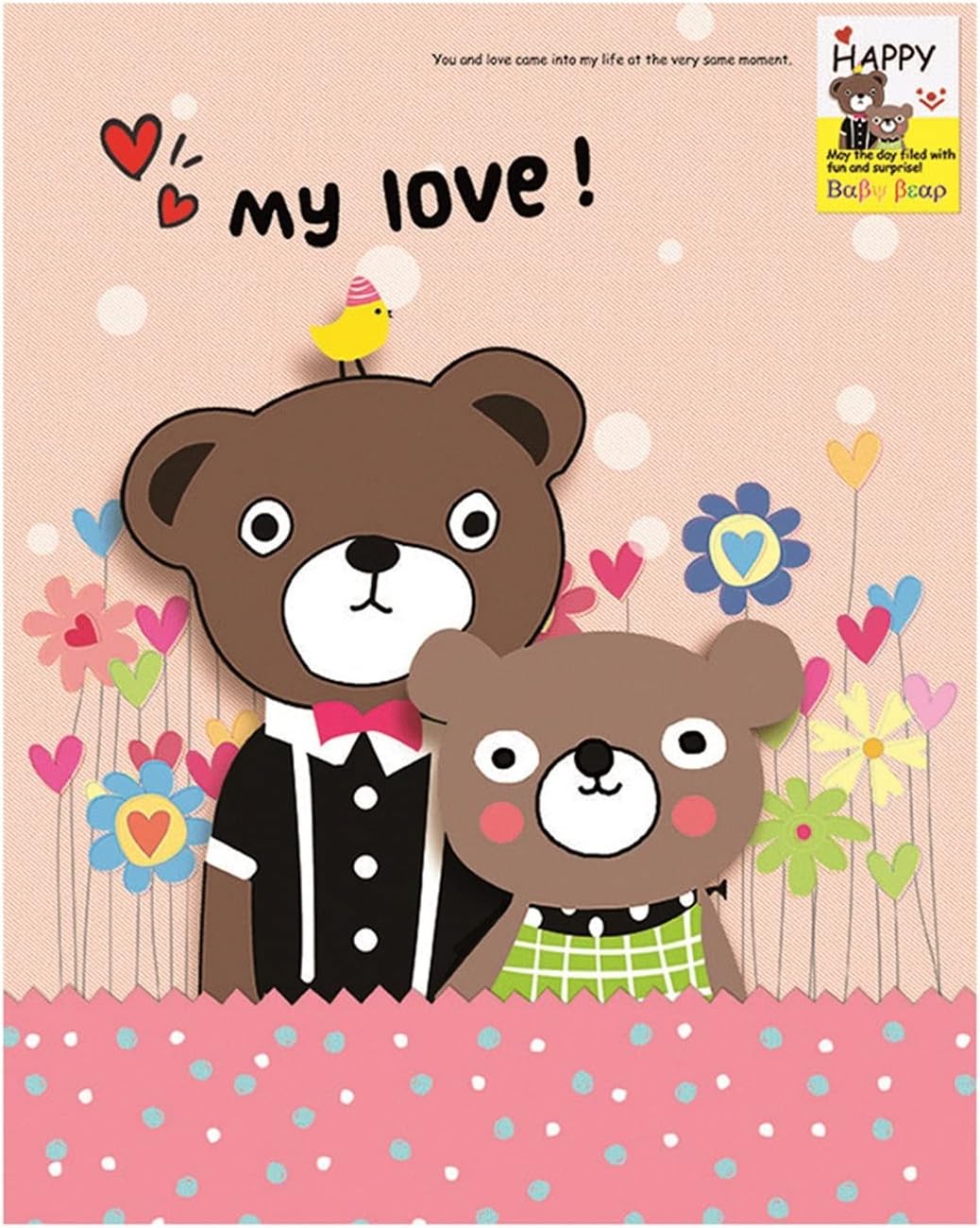 Children's Self-Adhesive Film Albums, Baby Hand-Adhesive DIY Family Photo Albums, Friends and Lovers Photo Albums Large Capacity Cover Photo Album (Color : 01) (3)