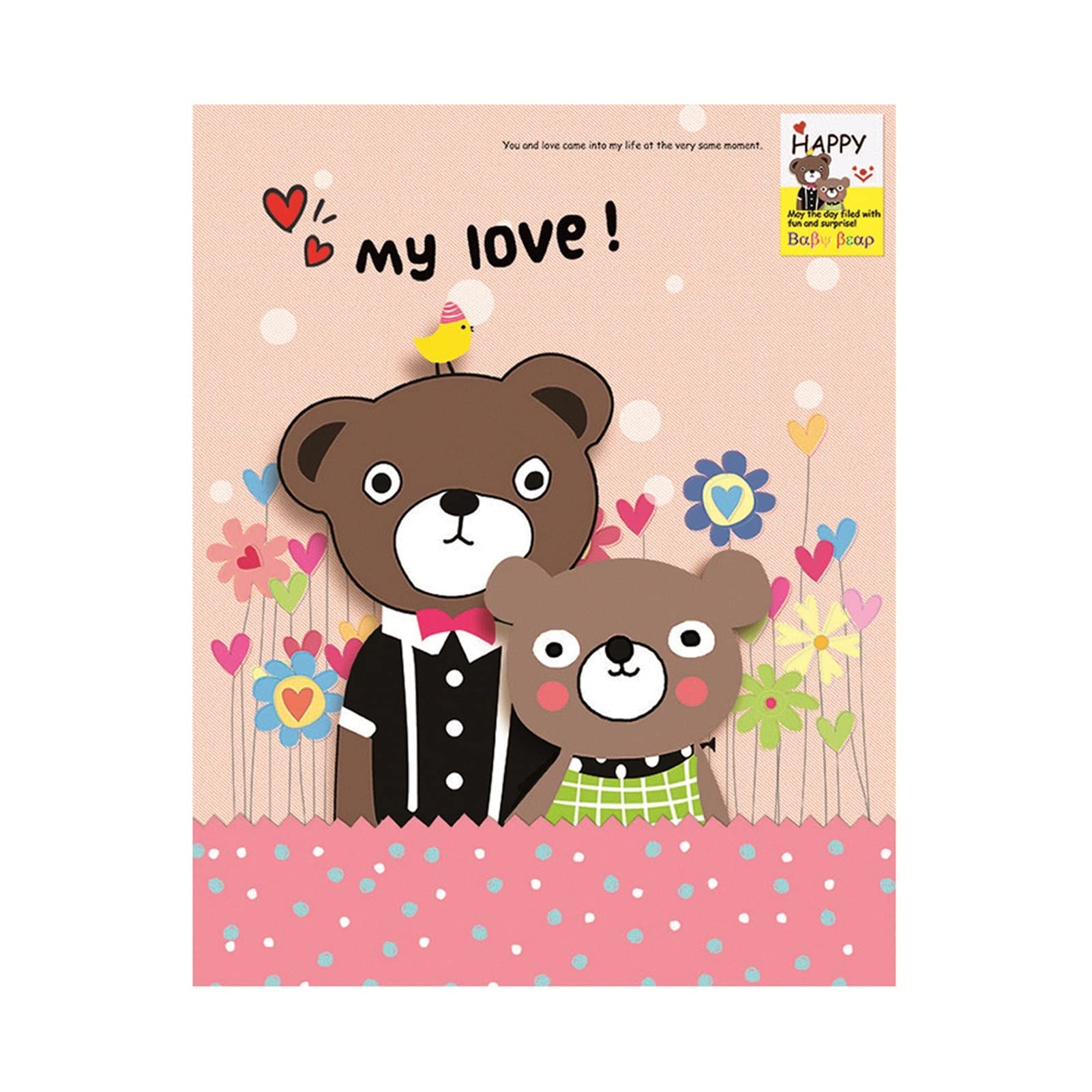 Álbum de Fotos Álbumes de películas Autoadhesivas Infantiles, bebé-Adhesivo Bricolaje Álbumes de Fotos Familiares, Amigos y Amantes Álbumes de Fotos Album de Fotos (Color : 03)