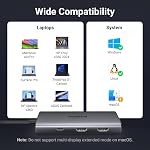 UGREEN 6 en 1 Station d'accueil pour Ordinateur portable Dual Monitor, Dual 4K@60Hz Single 8K@30Hz 85W Chargement rapide, 2 USB Ports de données A&USB C 5Gbps, USB C Dock Compatible avec MacBook Air/Pro, HP, ASUS, XPS13/15