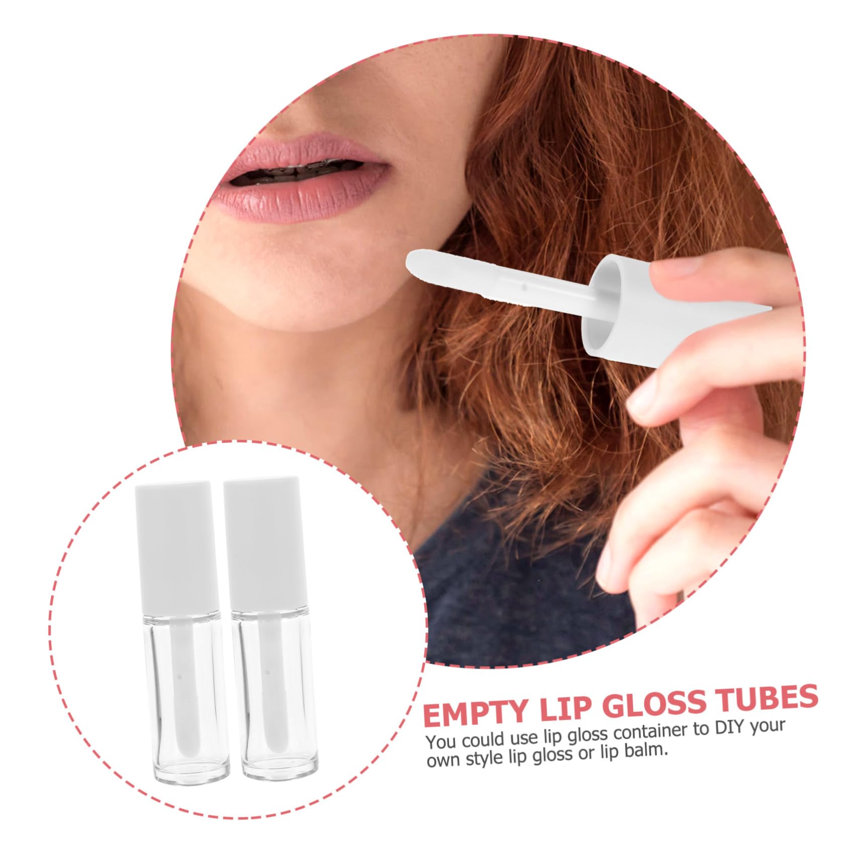 VALICLUD 15 Piezas Labial Vacías y Recargables Balsamo Labial con Práctico y Portátil para Diy Cosméticos