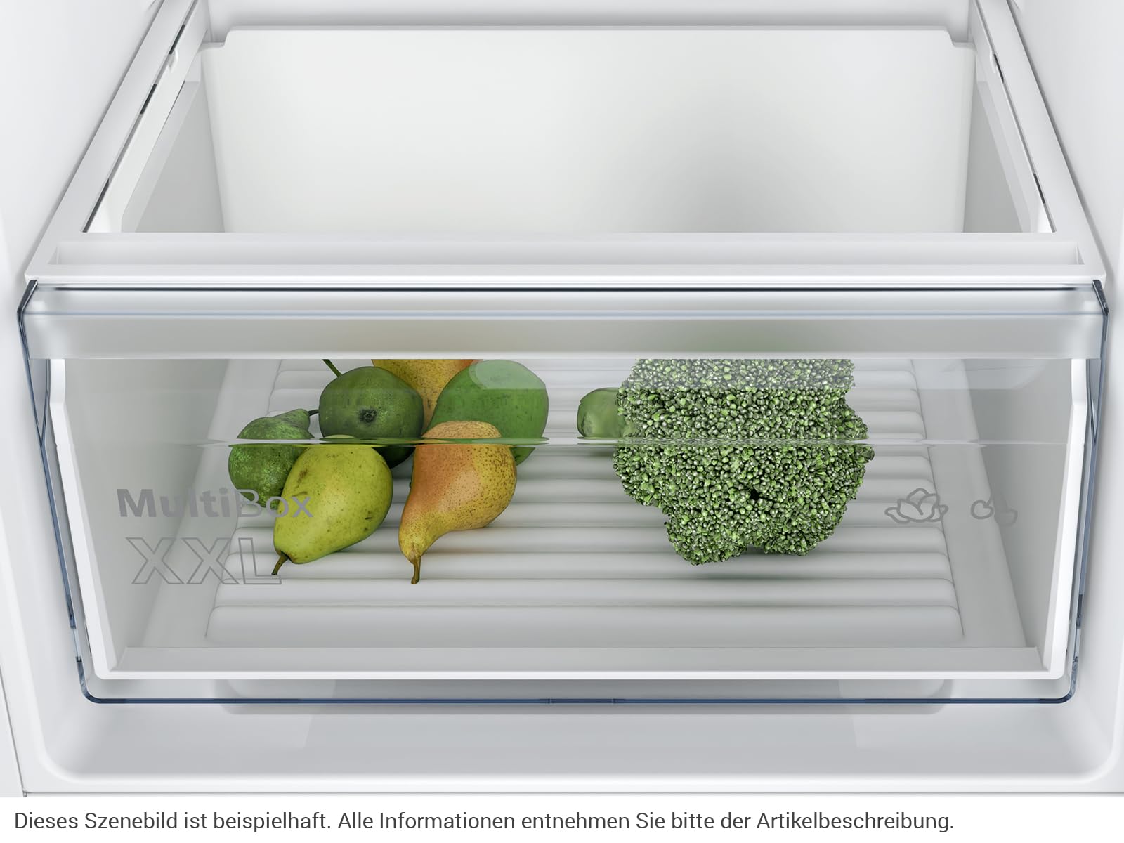 Bosch Serie 2 Kühl-Gefrier-Kombination 177.2 x 54.1 cm LowFrost KIV87NSE0 | Made in Germany, weniger Eisbildung, MultiBox XXL Schublade für Obst, BigBox Gefrierschublade, LED-Beleuchtung