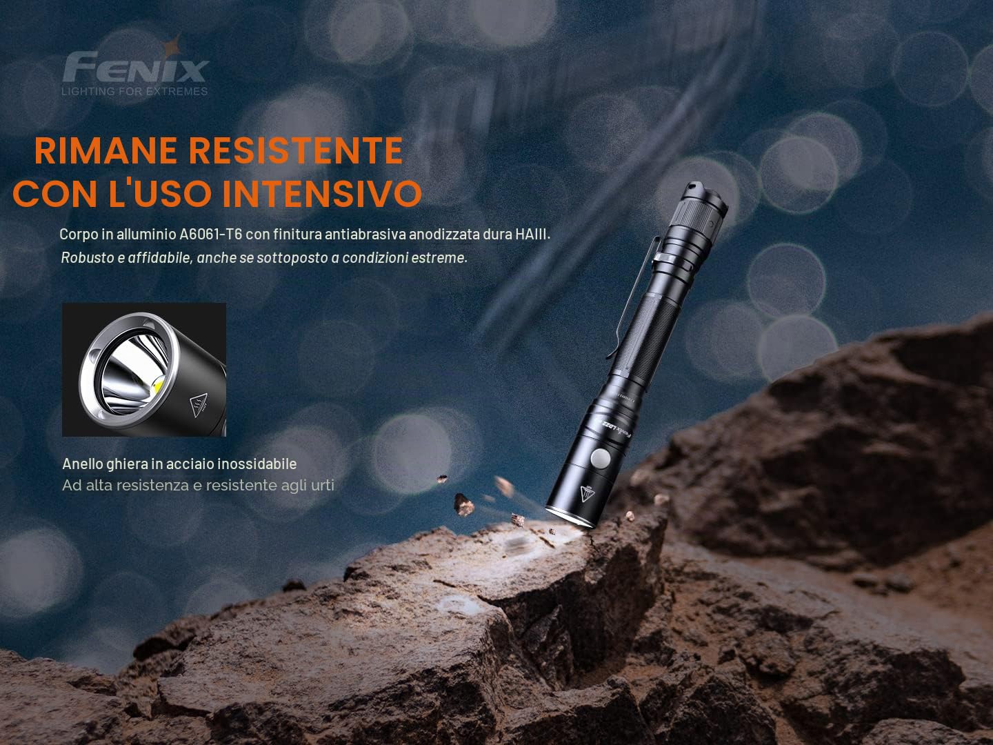 fenix LD22 v2.0 800 Lumen torcia a penna, nero
