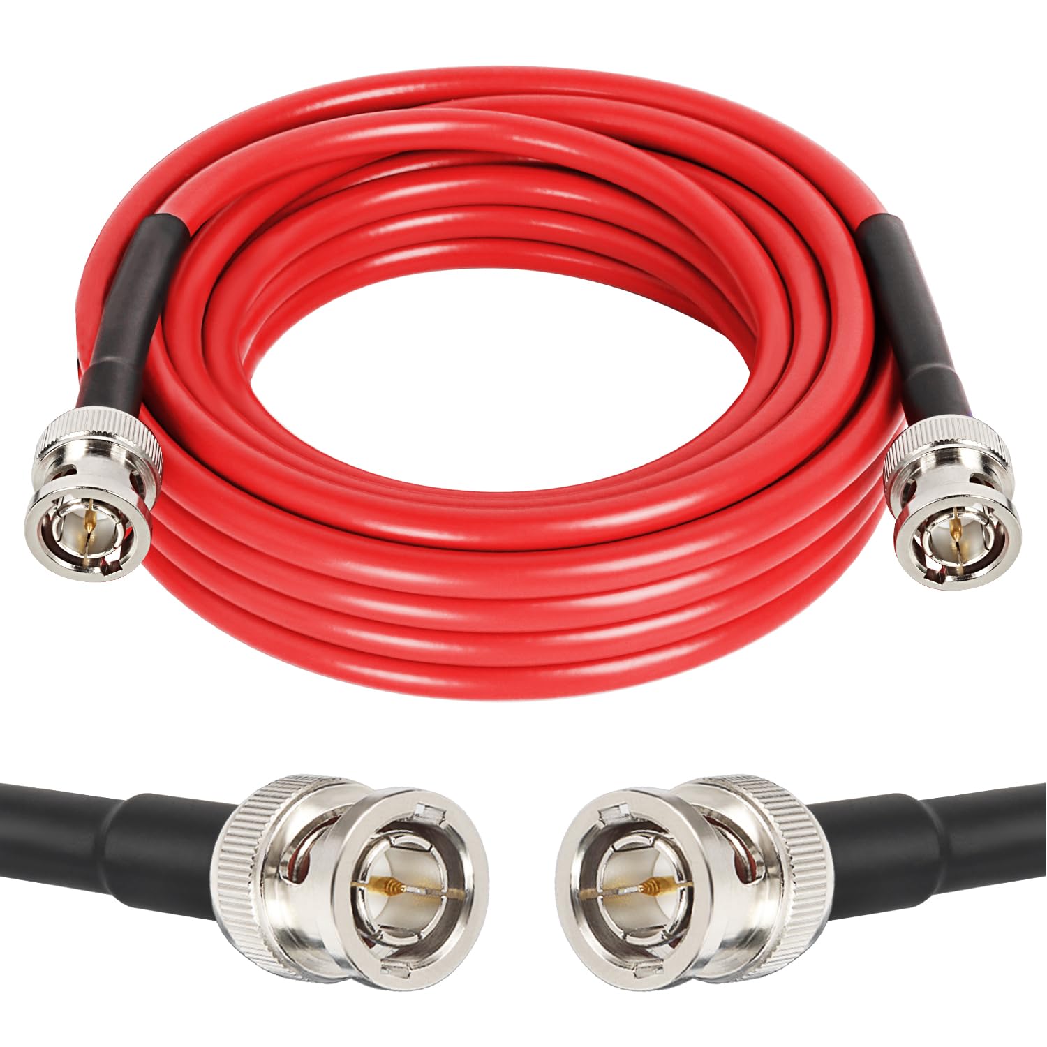 XRDS -RF 20FT SDI Cable - 75 Ohm RG59 BNC Male Cable for 4K 1080P 3G/6G HD SDI Camera Monitor Video Recorder SDI to HDMI Converter Splitter Security