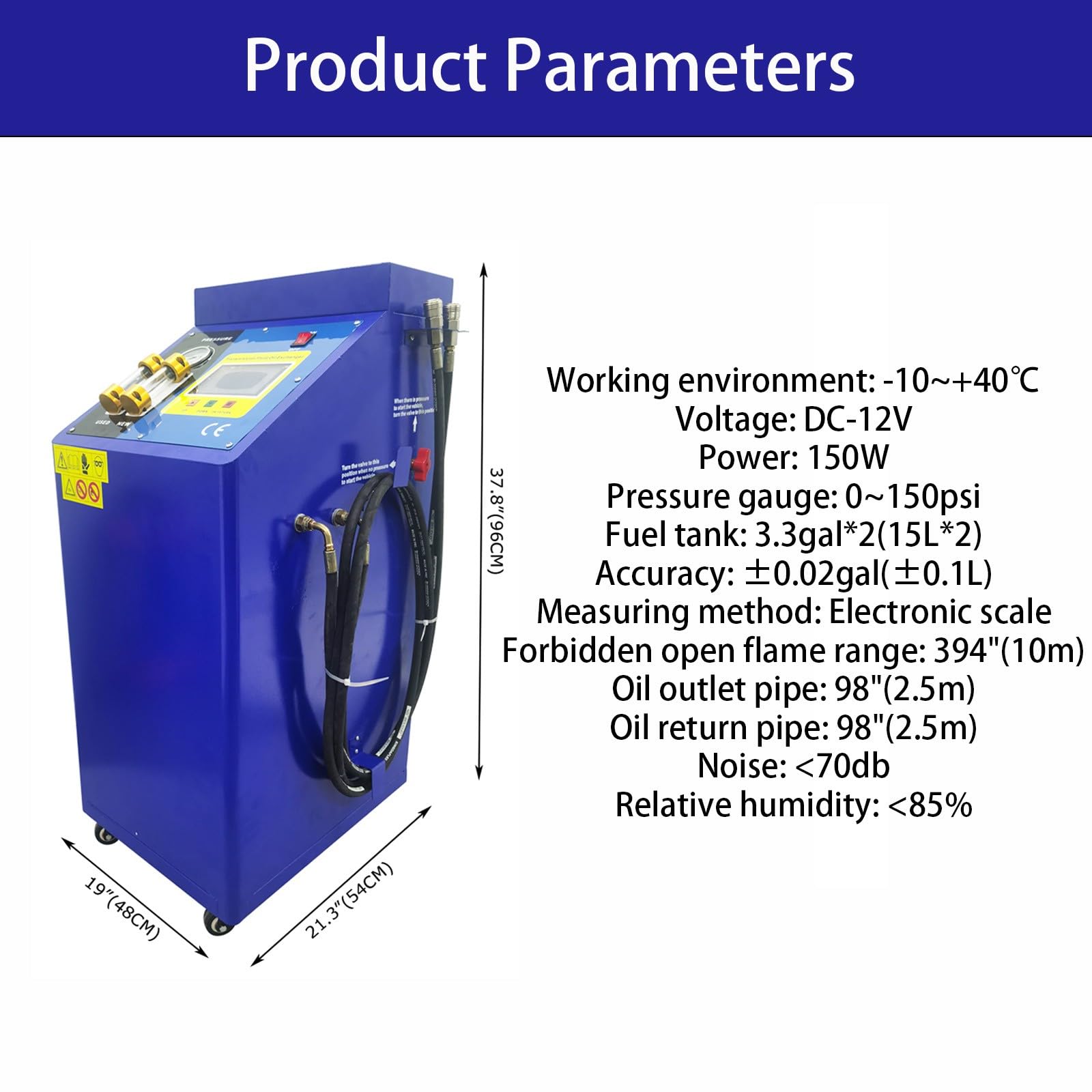 BEILOCKERY DC-12V Automatic Intelligent Transmission Cleaning and Oil Changing Machine 0-150psi Automatic Oil Changer