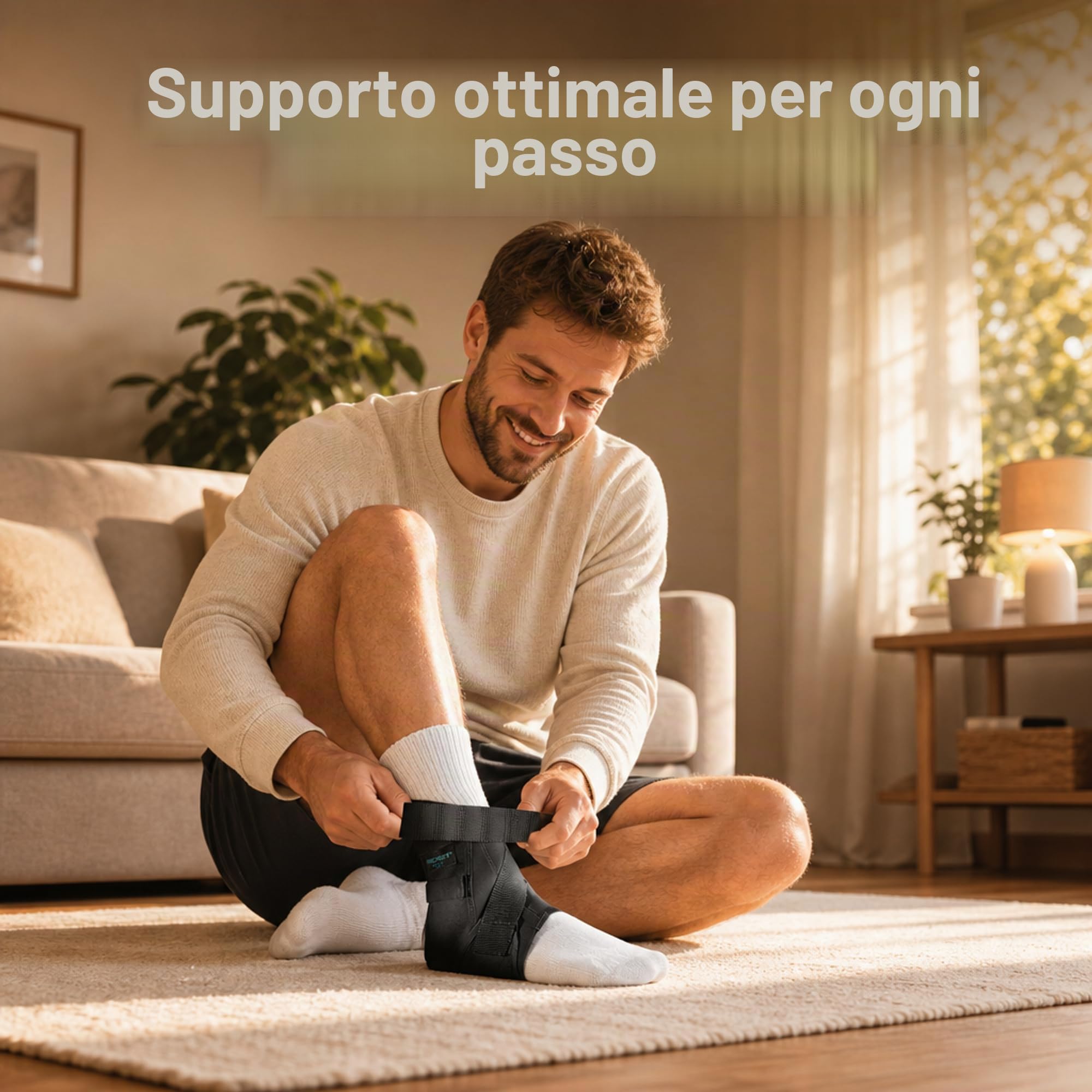 Aircast AirGo - Tutore per caviglia in diverse misure, per sinistra o destra, 1 pezzo, massimo comfort e stabilità ottimale per un rapido recupero e un movimento attivo (S, destra)